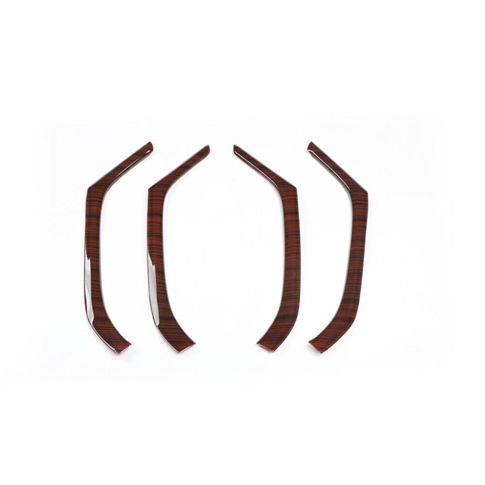 Car Inner Door Panel Cover Trim Decoration 4 Fit for Lexus RX 2016-20 Red Wood