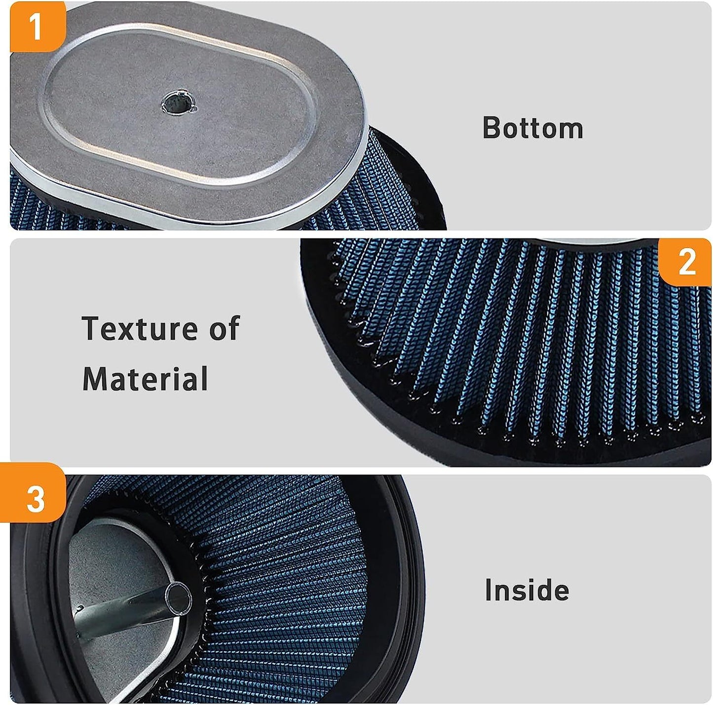 Air Filter for Breeze 125 YFA125 YFA1 1989/1991-2004, Grizzly 125 YFM125 2004-13