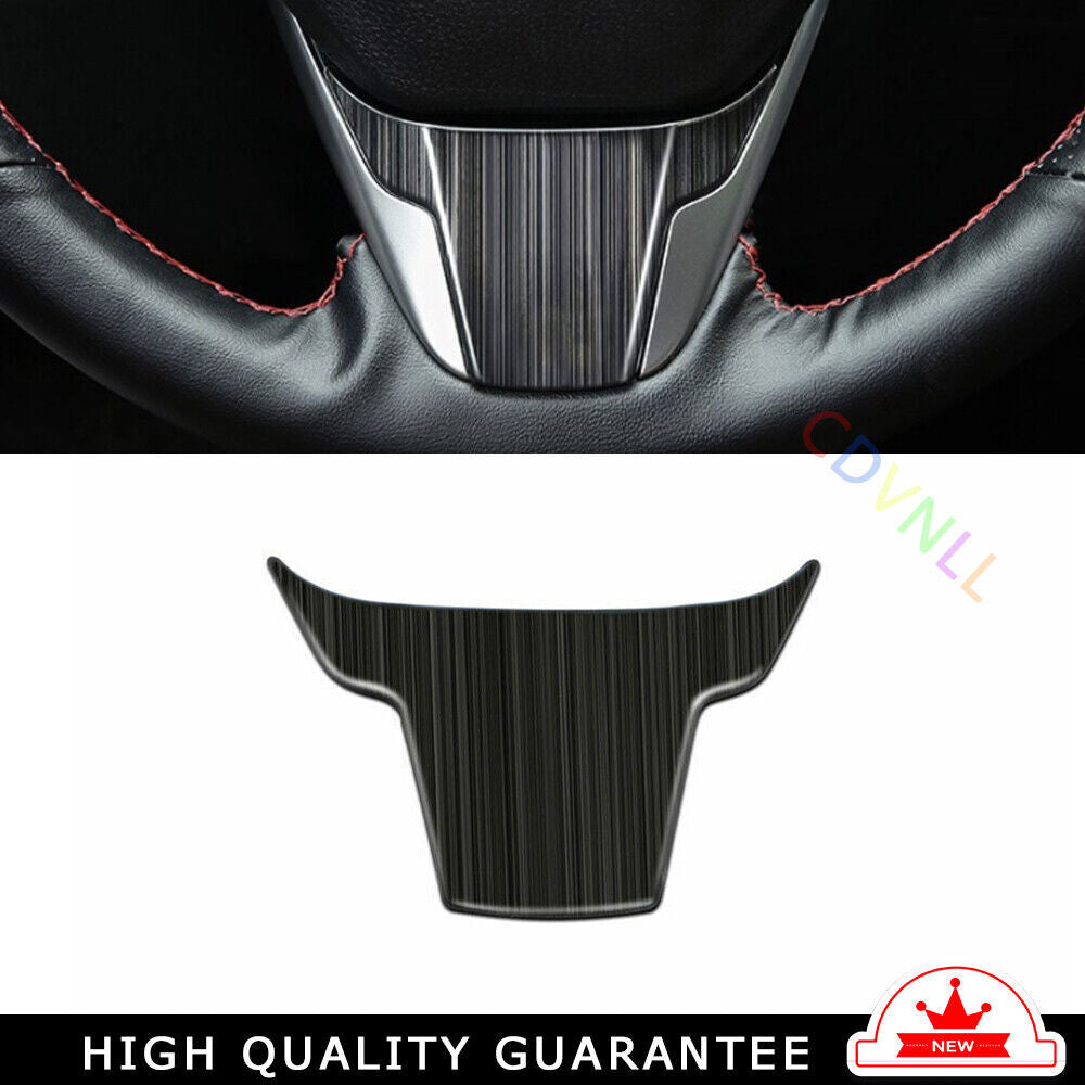 Steering Wheel Frame Cover Trim 1PCS for Honda CRV CR-V 2017-2022 Black Titanium