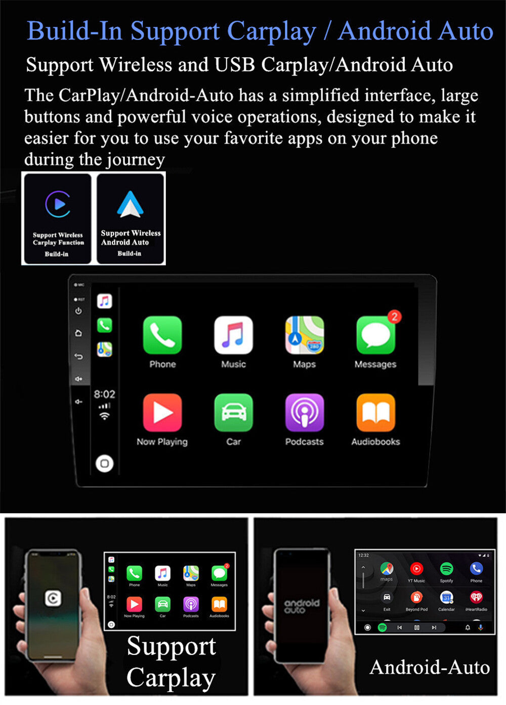 For 2018-22 for Mercedes-Benz Sprinter Carplay 4+64GB Stereo Radio Navigation 10.1