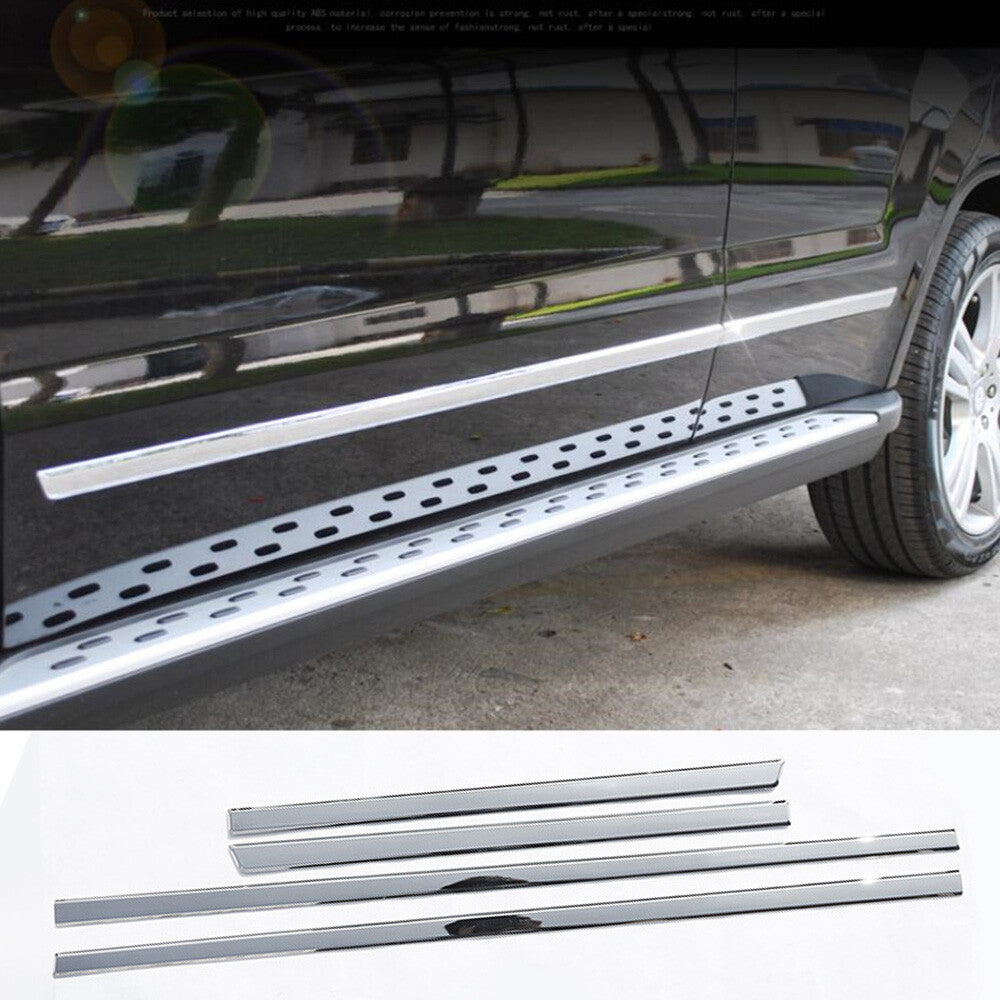 Steel Chrome Side Door Body Molding Cvoer for Benz GL GLE GLS ML 13-19 GLK 09-15