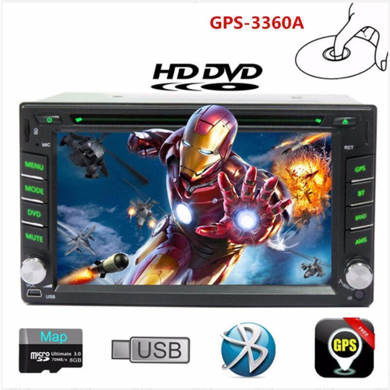 Auto Stereo DVD CD Player Bluetooth Auto Radio 6.2 GPS Navigation Double 2Din