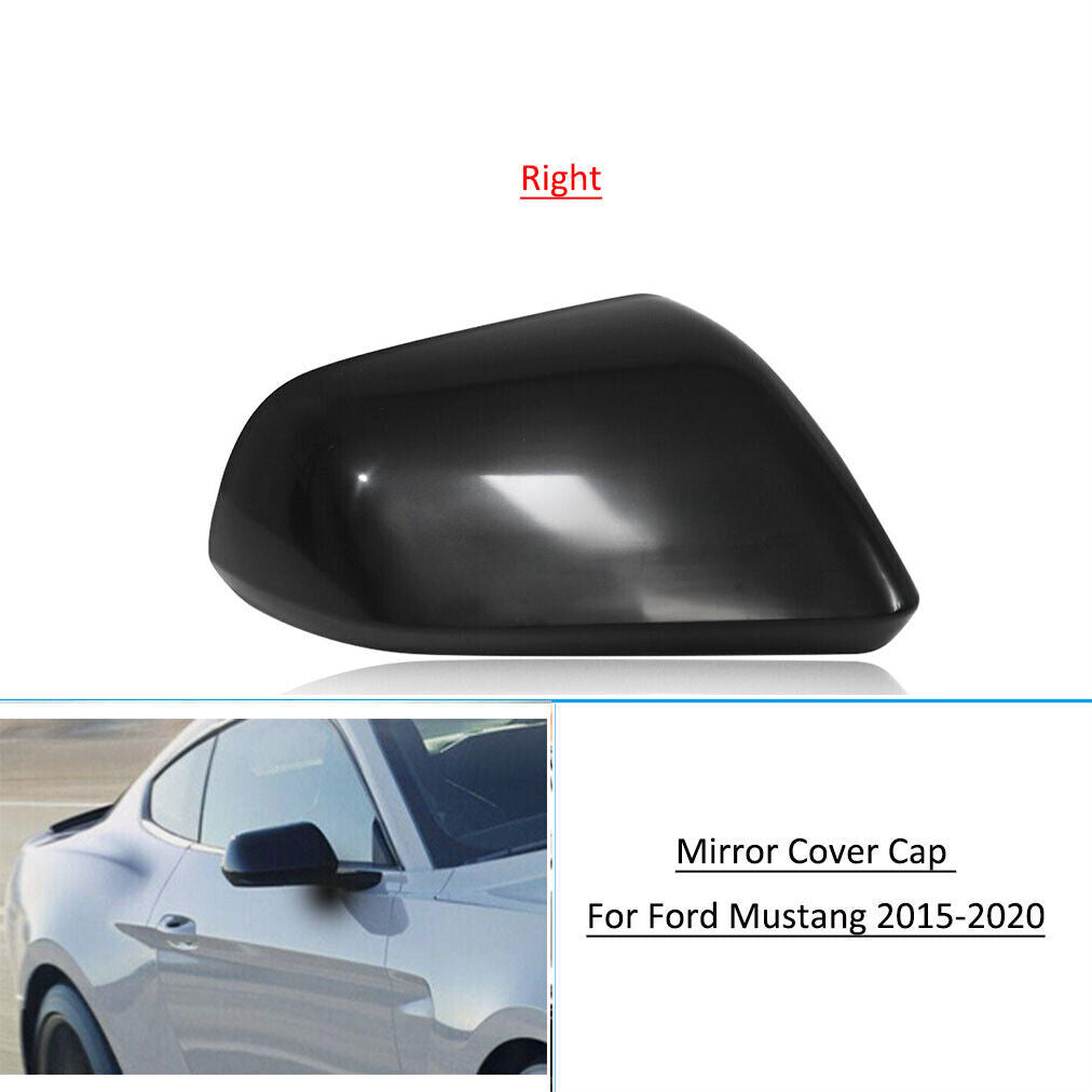 Right Side Rear View Mirror Cover Primed Cap Fit for Ford for Mustang 2015 2016-2020