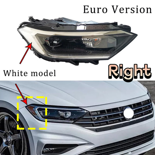 Right front headlight assembly for Volkswagen for Jetta MK7 2019-2020 European models.