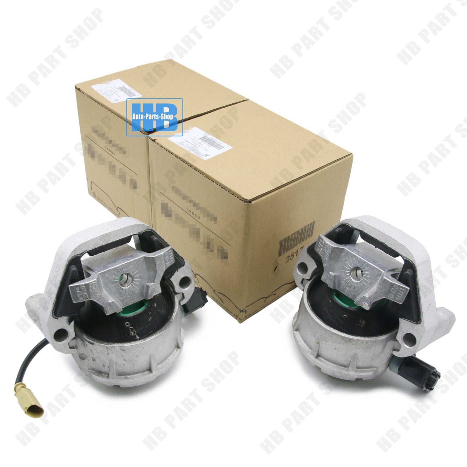A pair of hydraulic engine mounts, one on each side, suitable for Audi for A8 4H D4 3.0 TFSI TDI