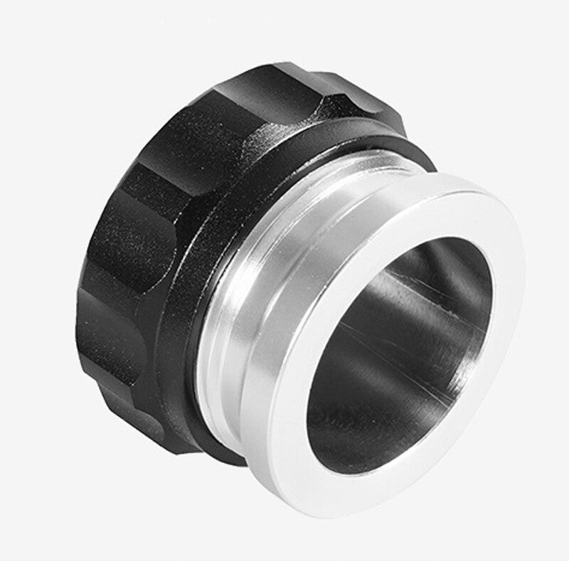 1.5-inch welded blank filler neck cover oil fuel water tank black aluminum alloy
