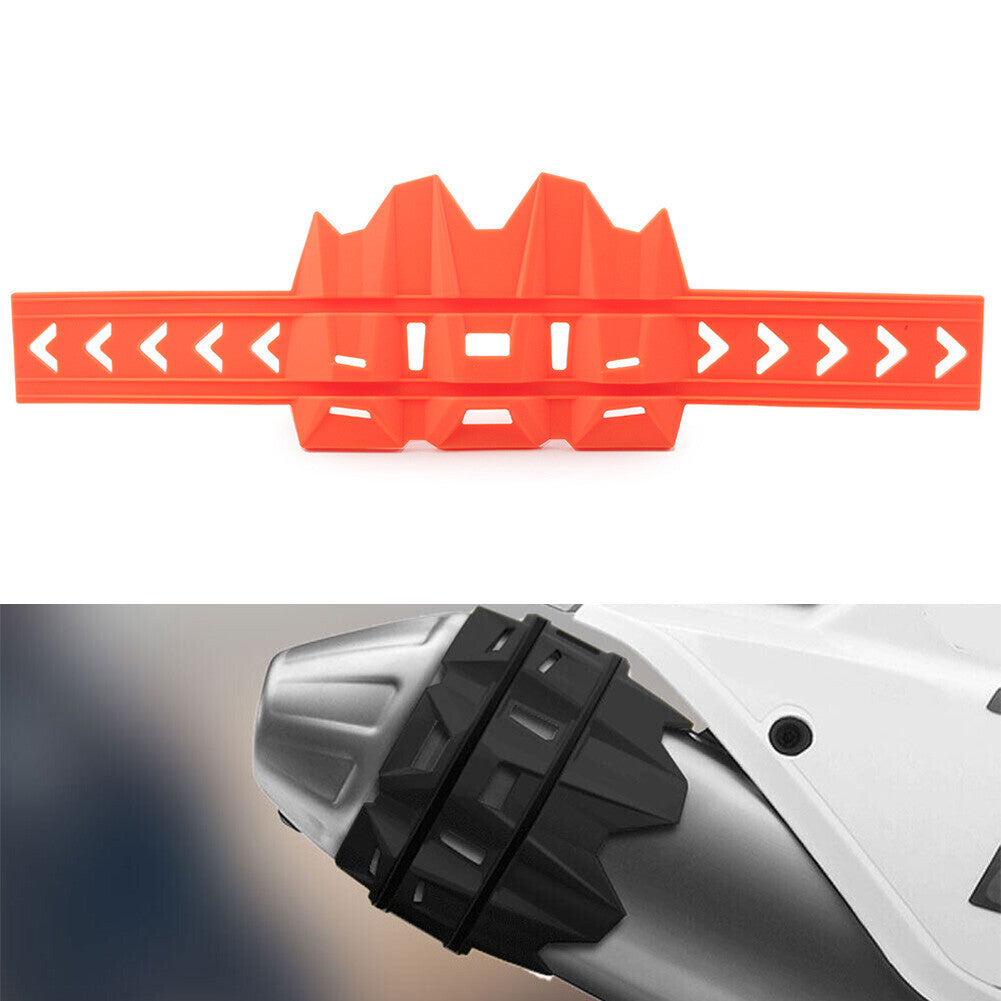 Universal Auspuff Endrohr Guard Protector Cover Motorrad Zubeh?r Orange