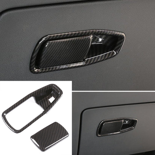 Carbon ABS for Co -pilot Glove Box Handle Switch Cover for BMW 3 Series G20 G28 2020+