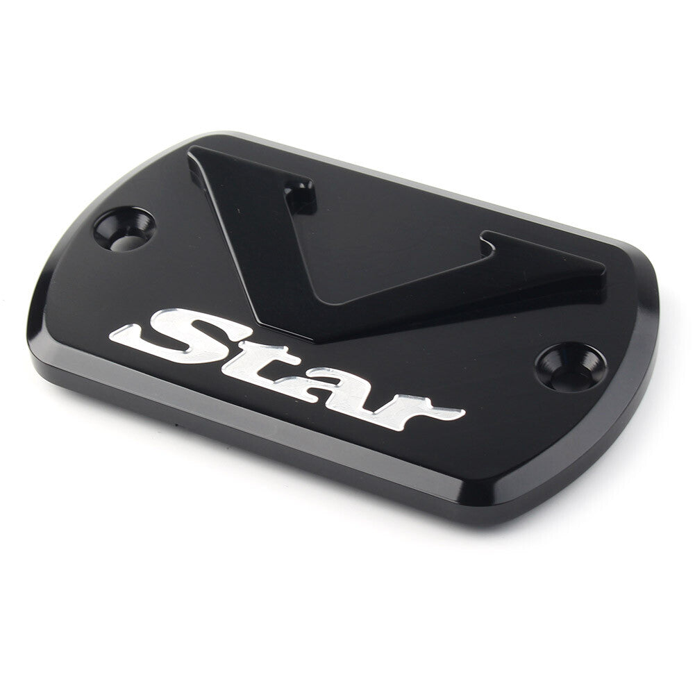 Front Brake Fluid Cap Reservoir Cover for Yamaha V Star XVS 650/950/1100/1300