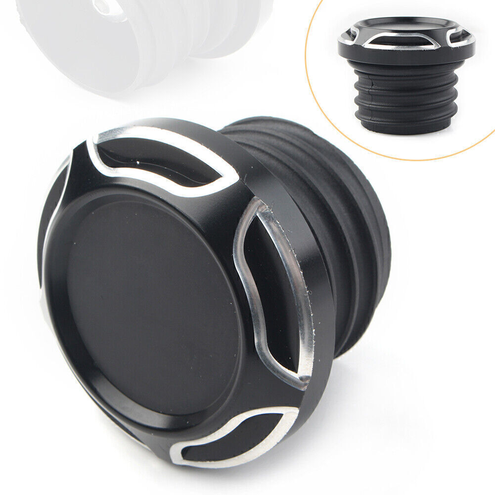 Cut Gas Cap Fuel Tank Right-hand Thread for Harley Dyna Softail Black cl