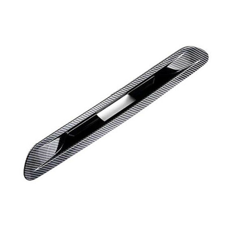 Carbon fiber rear door and trunk handle cup cover trim for Kia Fiesta 2021 and 2022.