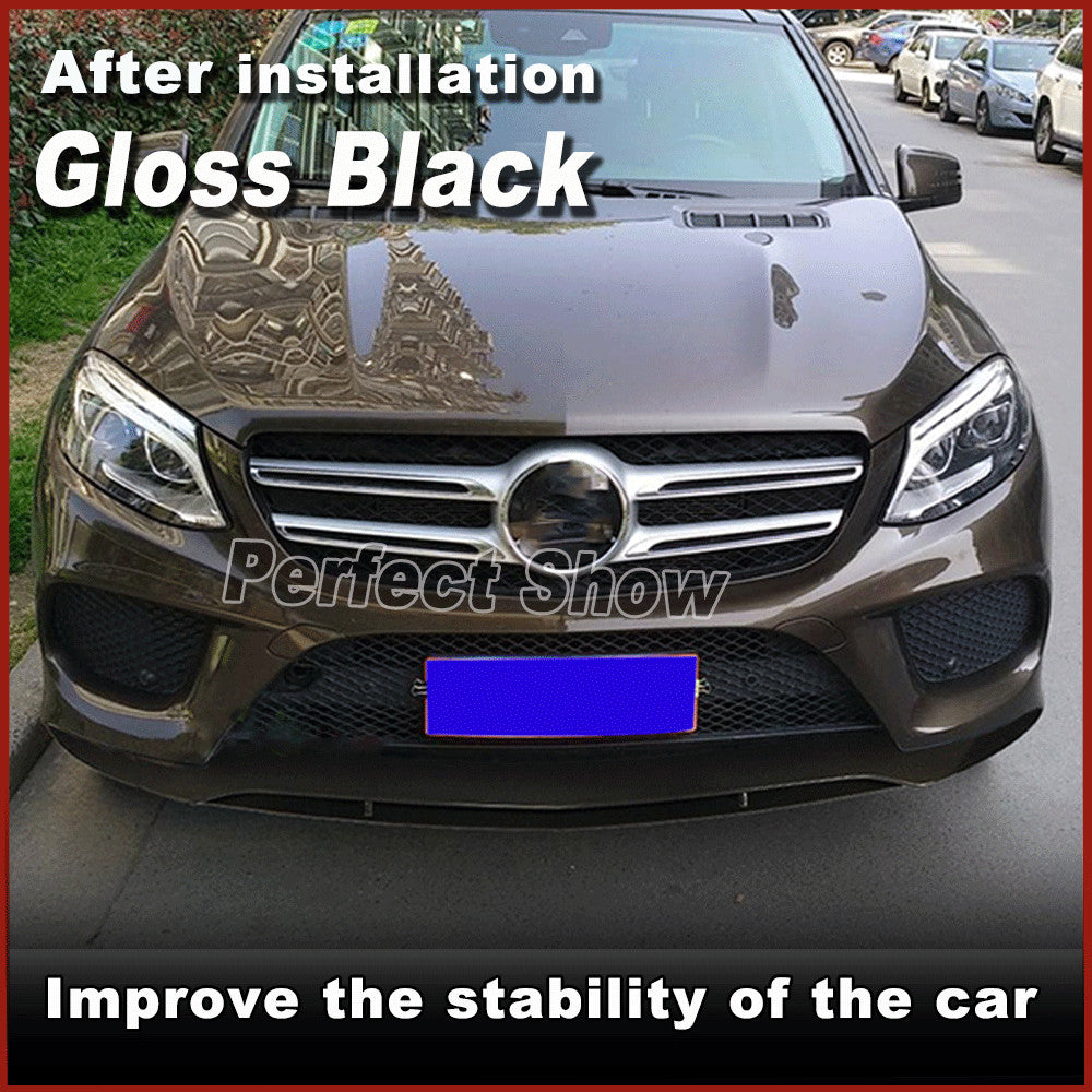 for Mercedes C292 GLE350 GLE43 2015-19 Gloss Black Front Bumper Lip Spoiler
