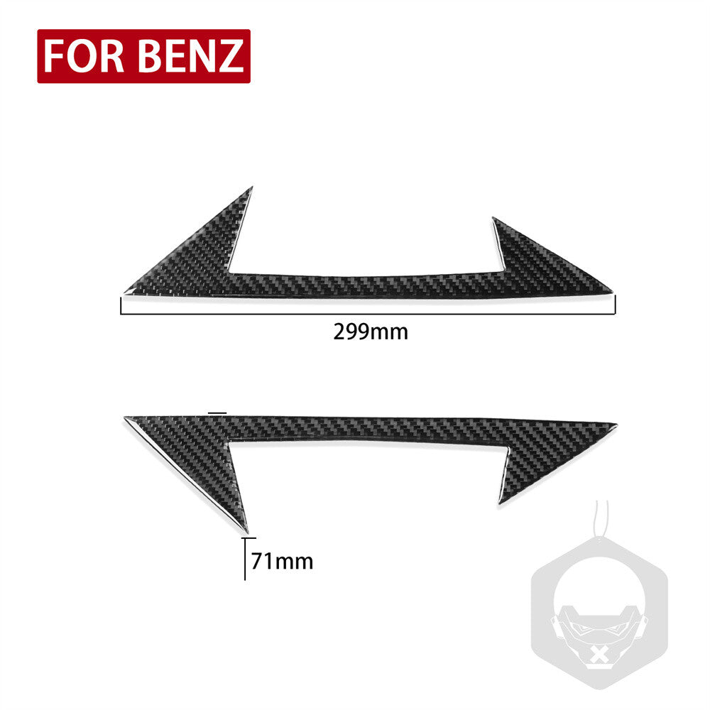 Carbon Fiber Side Rearview Mirror A-Pillar Cover for Benz CLS Class C219 2004-09