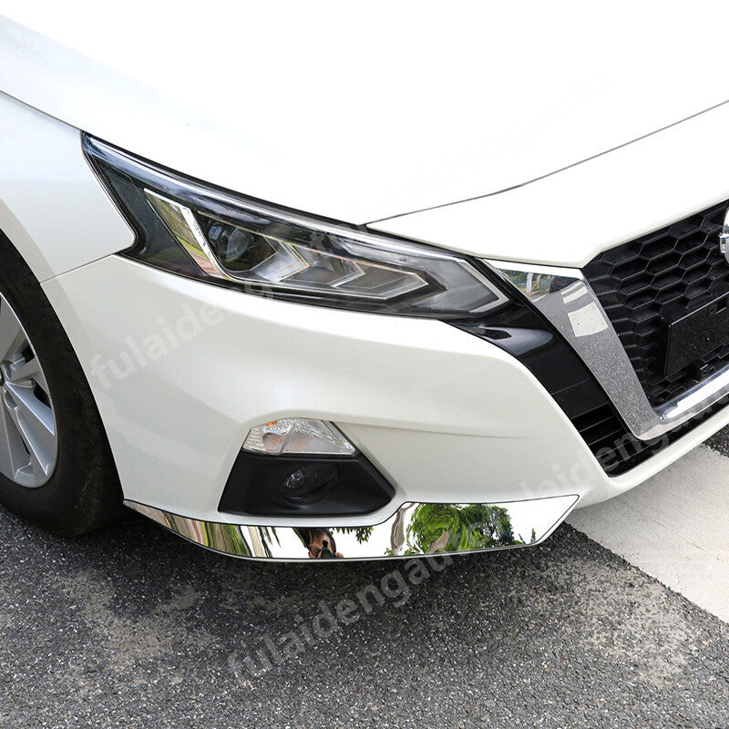 for Nissan Altima 2019-2022 silver Front Bumper Lip Chin Spoiler Splitter trim