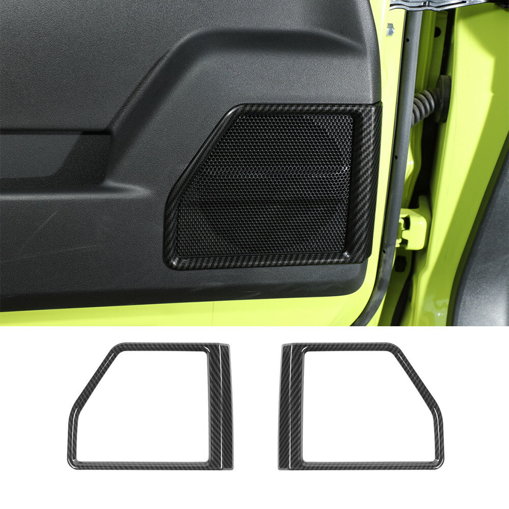 Carbon Fiber ABS Interior Door Speaker Trim for Suzuki for Jimny 2019-22 Accessories