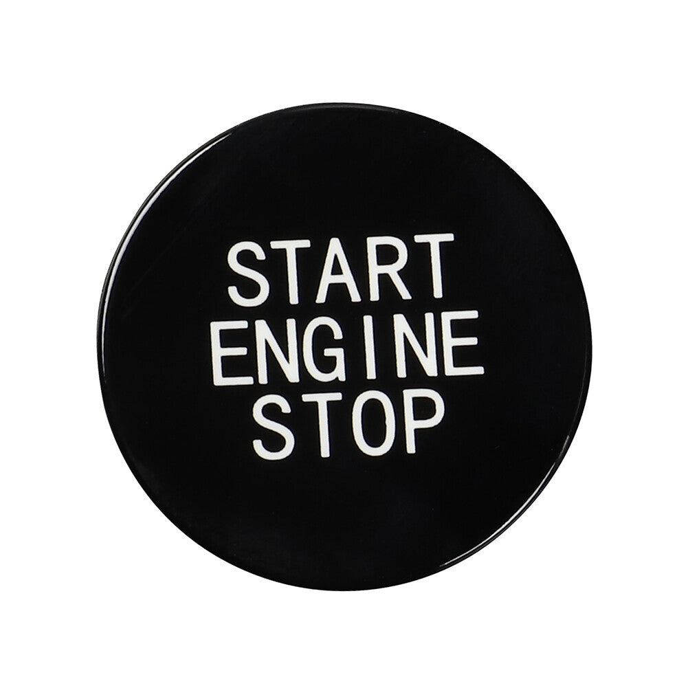 Car Engine Start Stop Button Switch Cover Trim ABS Fit for BMW 3/8/X Series Black