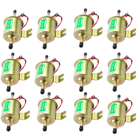 12x Electric Fuel Pump 12V for Lawn Mower Carburetor Gas Diesel Engine 2.5-4psi