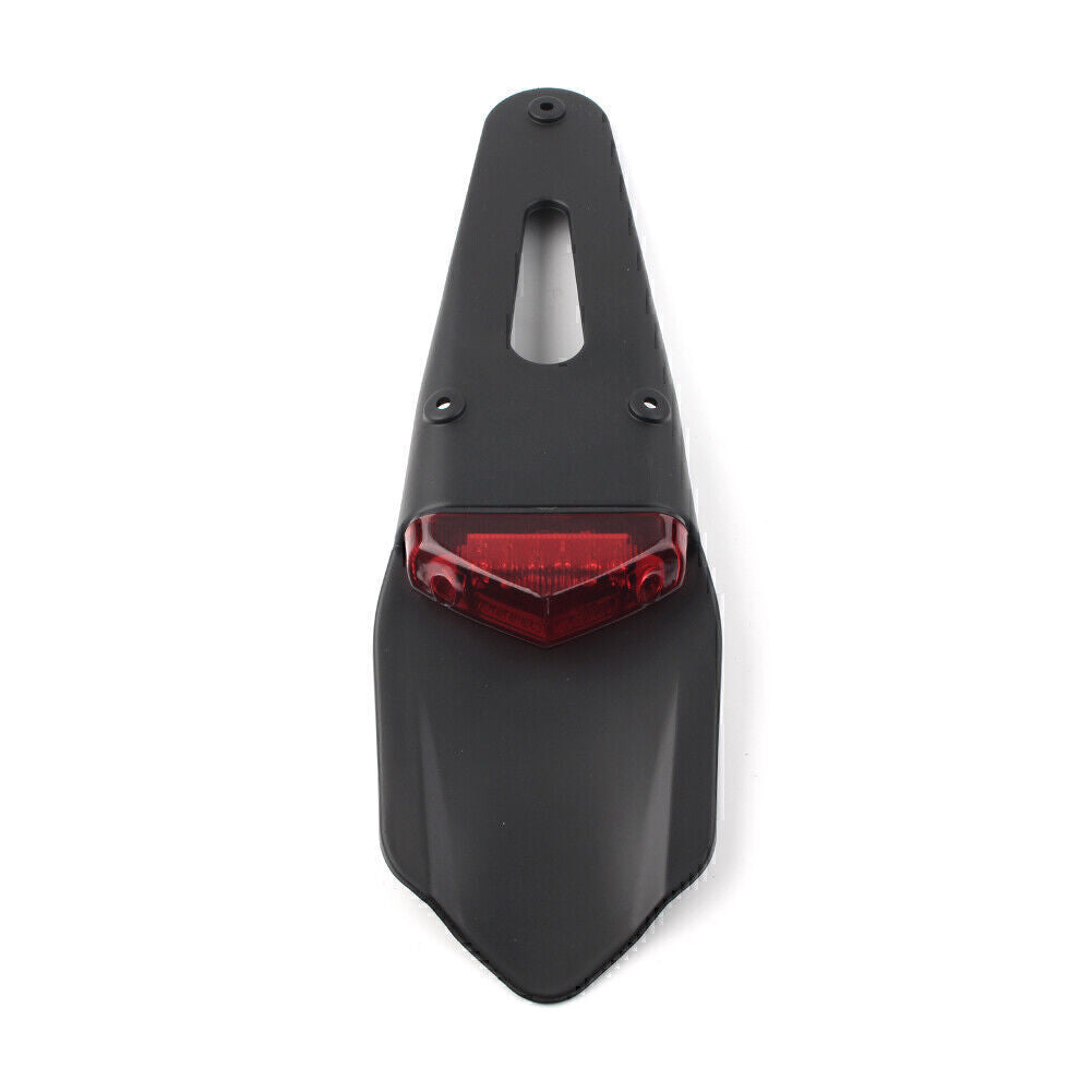 Red Lens Universal Motorcross Tail Light Dirt Bike Fender LED Off-Road