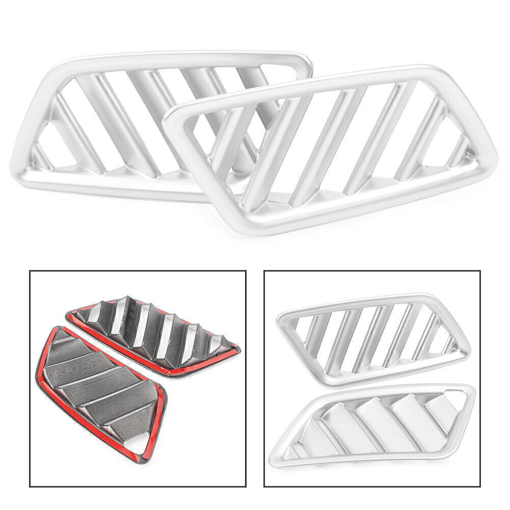 Front Upper Air Vent Outlet Cover Trim Silver for Mitsubishi Eclipse Cross 2018