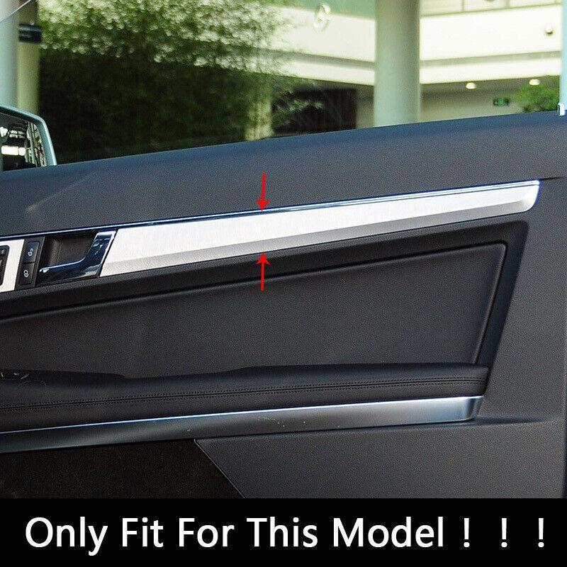 Silver interior door panel trim for Mercedes-Benz E-Class Coupe W207 C207 (2009-2013)