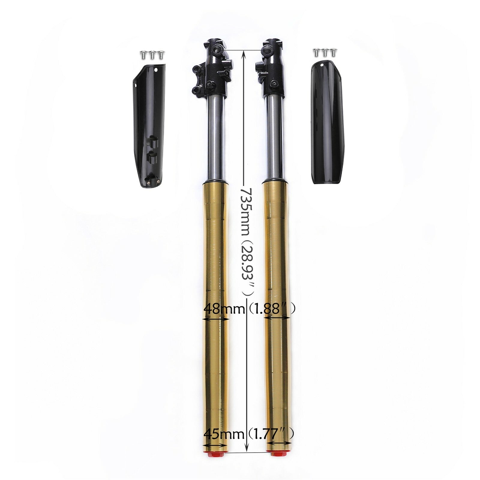 735mm Front Forks Shock Suspension for 110/125/140/150cc Pit Dirt Bike Big Wheel