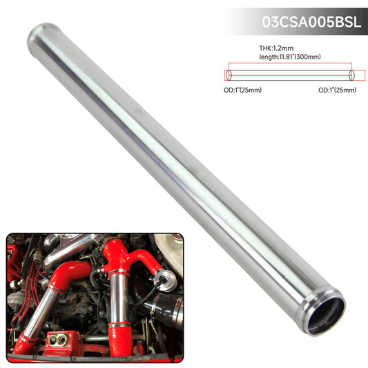 25mm 0.98 inch Aluminum Intercooler Intake Turbo Pipe Piping Tube Hose L=300mm