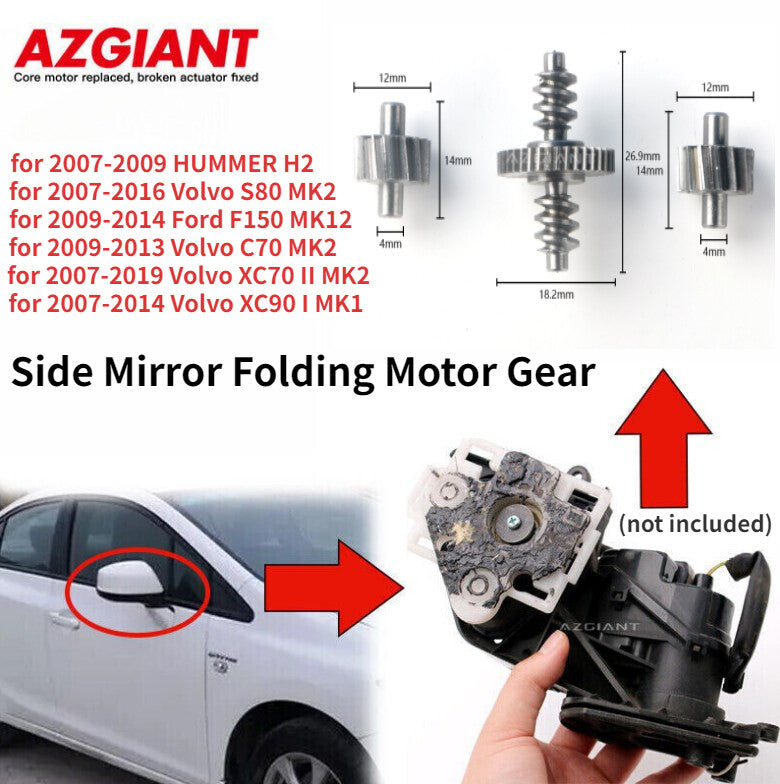 Side mirror folding motor gears are suitable for 2011-2015 for Land Rover for Range Rover Evoque.