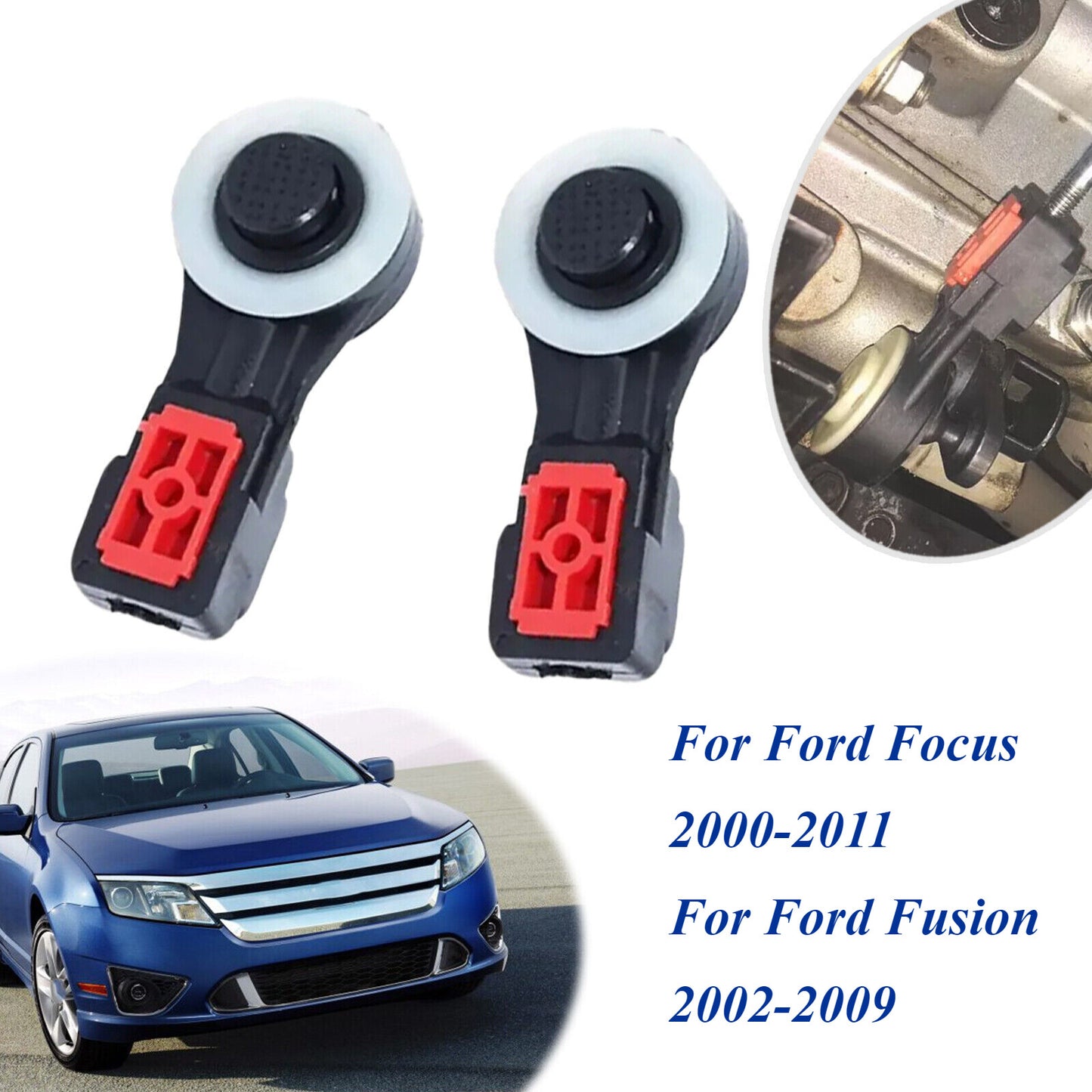 2X Manual Transmission Linkage Gear Cable Collet for Ford Focus Fusion 5 Speed