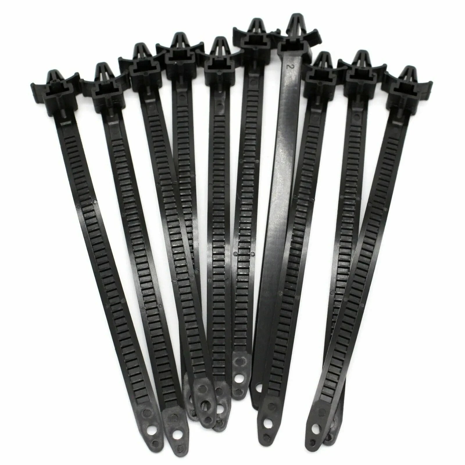 50Pcs 7mm Hole Push Mount Wire Ties Releasable Nylon Cable Strap for Honda for Mazda
