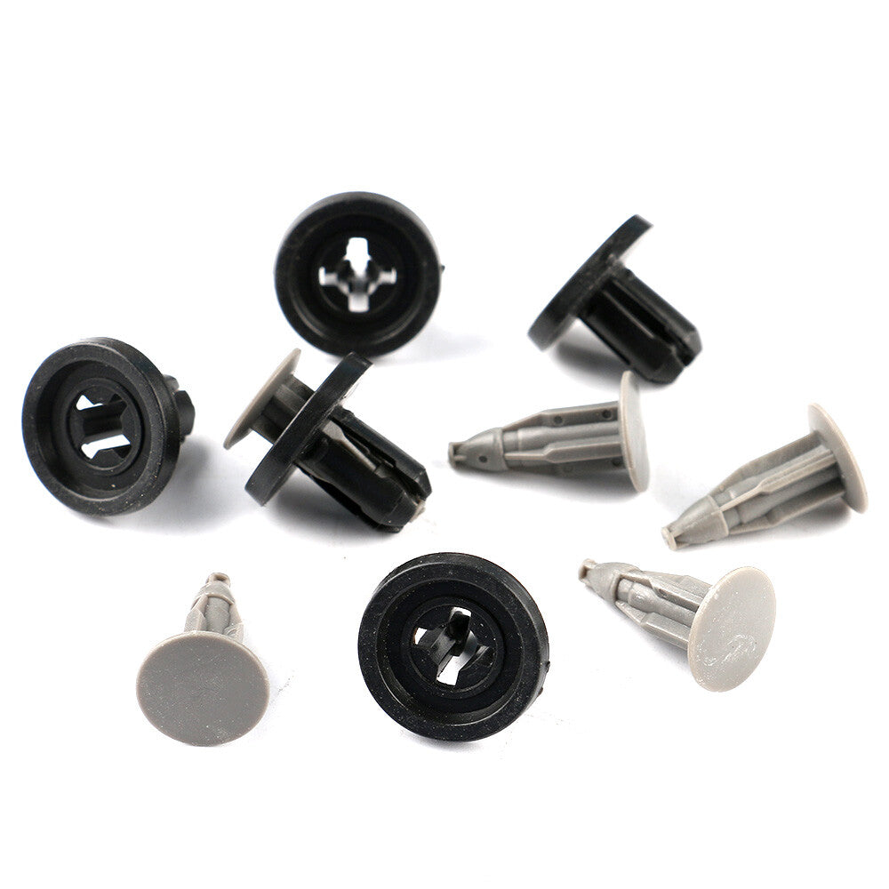 25Pcs Bumper Cover Clip Nylon Push Type Retainer Fastener Black for 4Runner RAV4