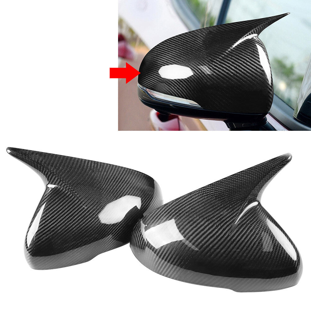 Carbon Fiber Side Door Rearview Mirror Cover Cap for Kia Stinger 2017-2024