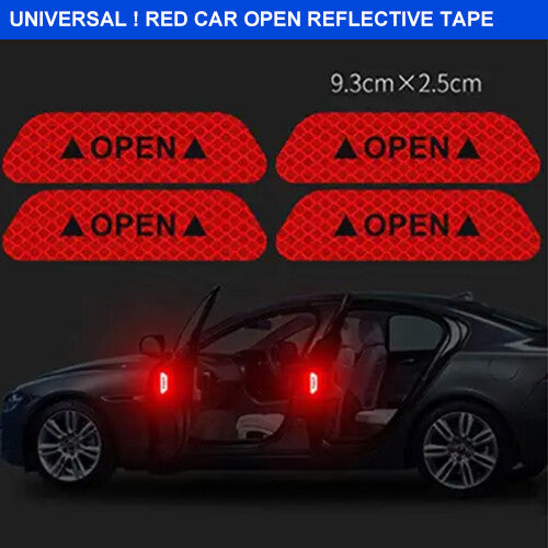 Universal Car Reflective Stickers Car Door Wheel Eyebrow Sticker Decal Warning