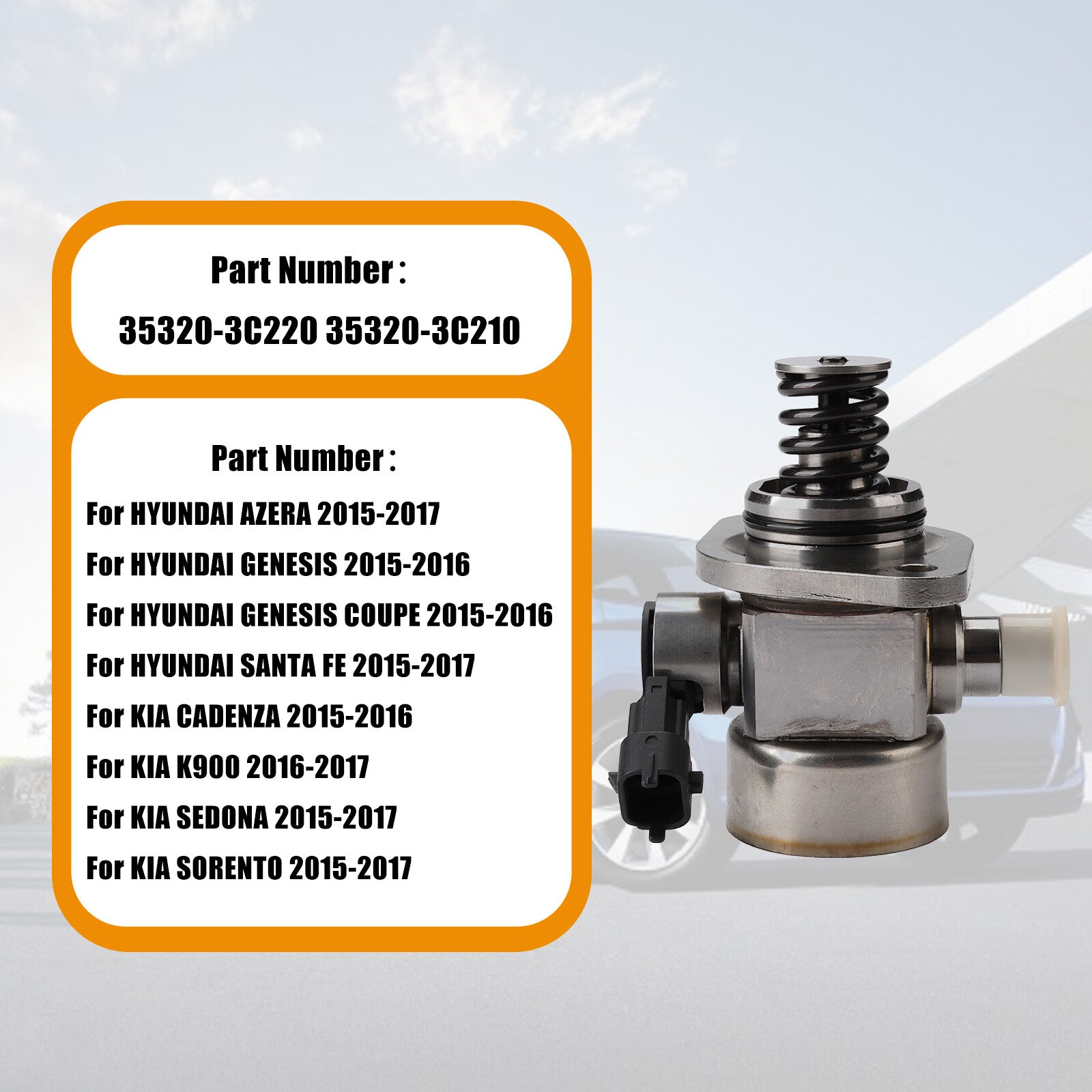 NEW High Pressure Fuel Pump For 2014-2018 for KIA Sorento 2015-2018 for KIA Sedona 3.3L