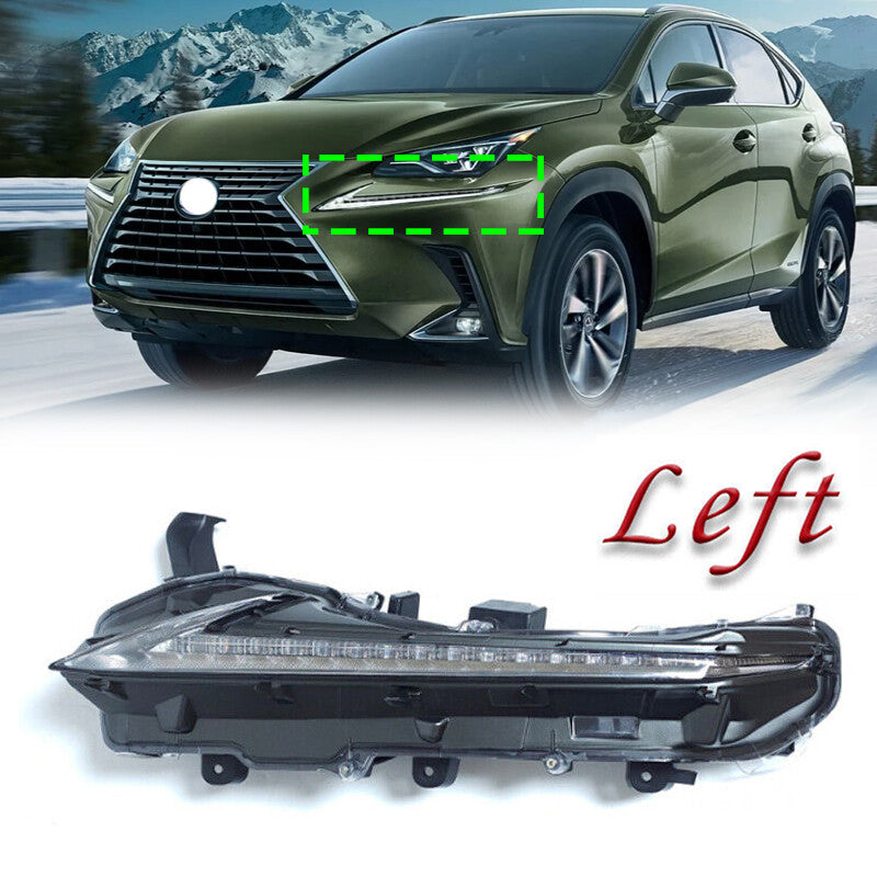 For 2015 2021 for Lexus F-Sport NX NX200t NX300 NX300h LED DRL Fog Light Left Driver