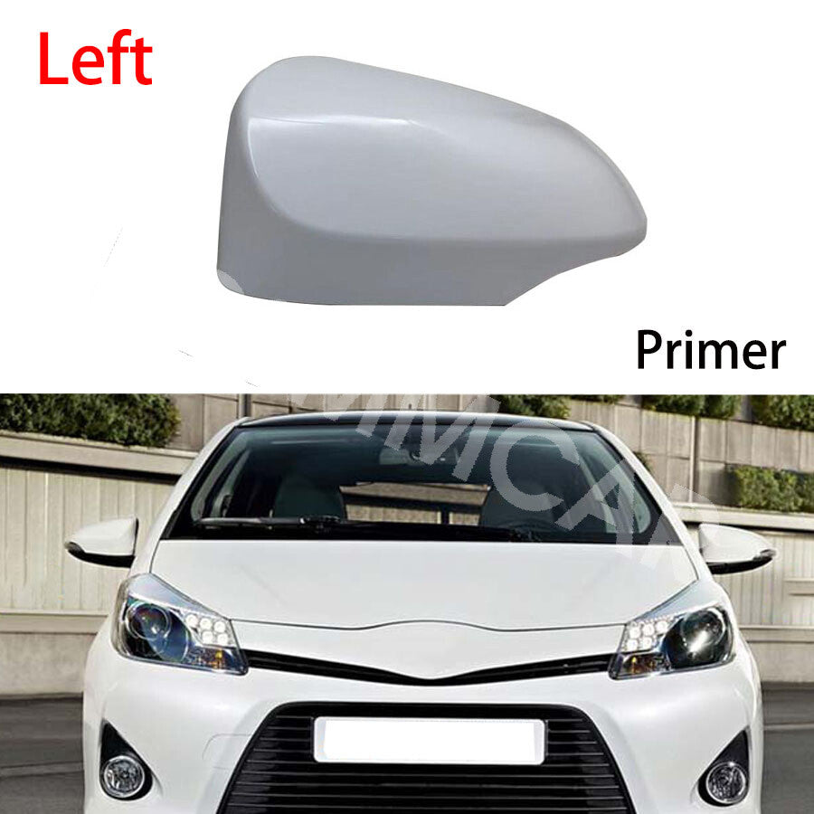 Left Side Wing Door Mirror Cover Cap Fit for Toyota Yaris 2011-2019 Sedan 4-Door