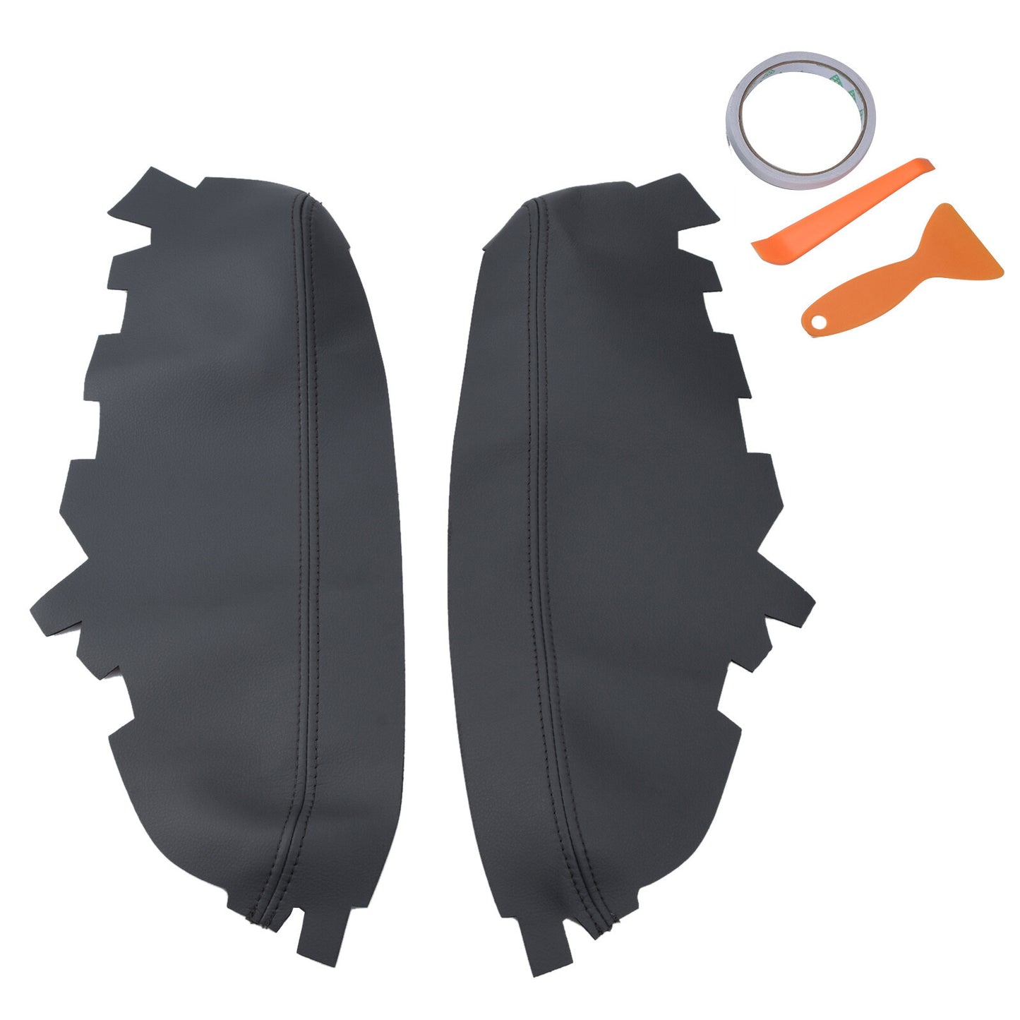 2PCS/Set Leather Car Door Panel Armrest Cover Trim for Toyota for Avalon 2013-2018