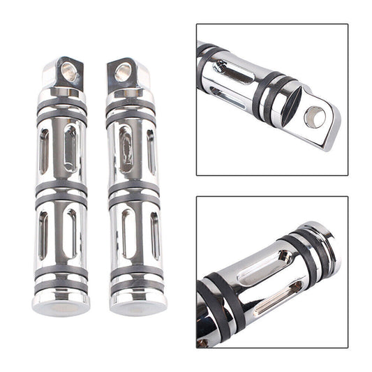 CNC Aluminum Foot Pegs Footpeg for Harley Sportster XL883N FXCW Chrome 49312-10