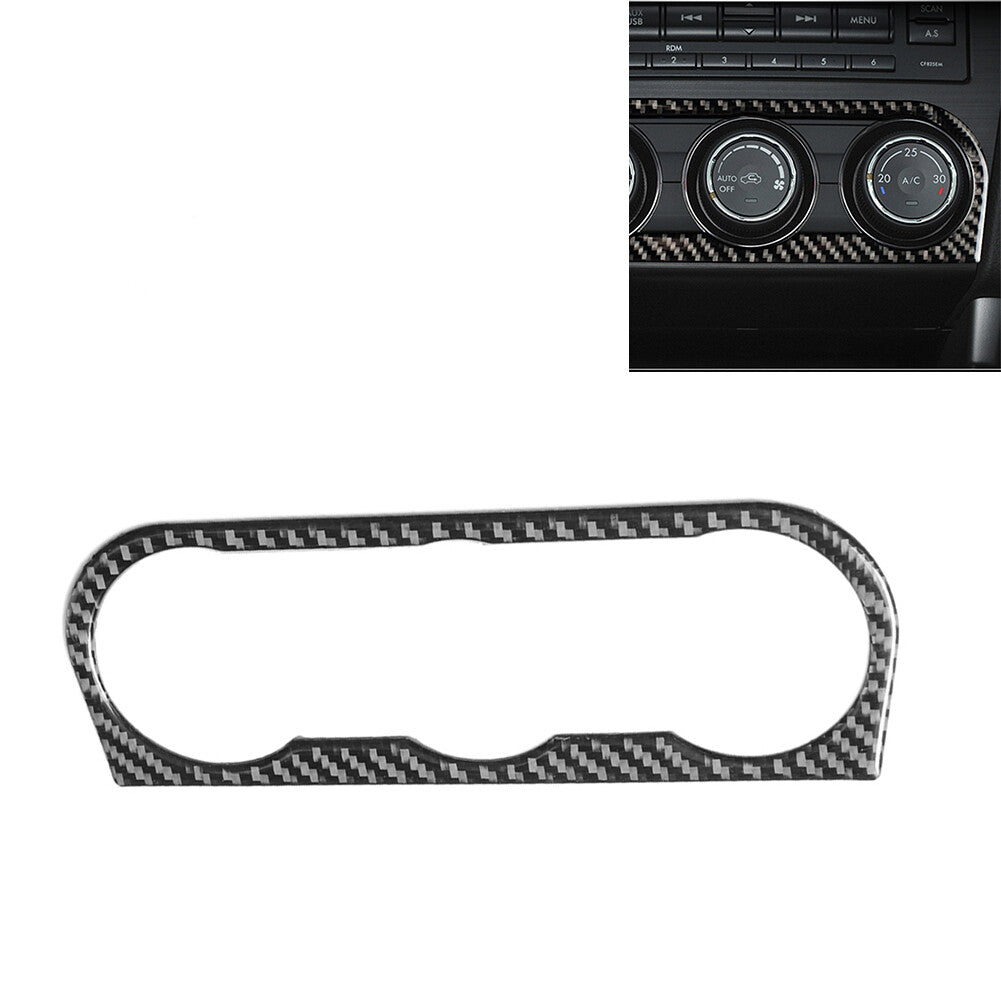 Carbon Fiber AC Knob Switch Cover Trim for Subaru Forester 2013-2018 Type A