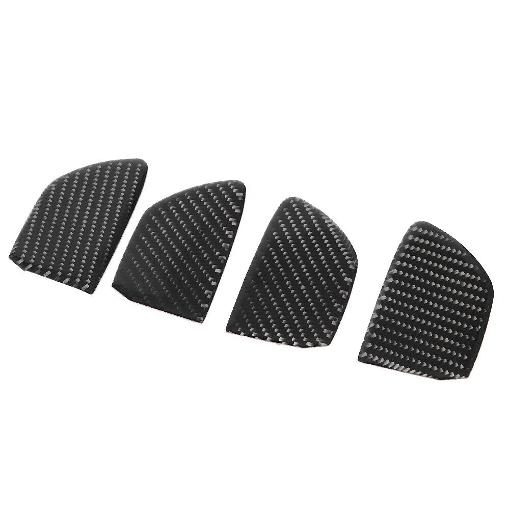Auto 4Pcs Carbon Fiber Interior Door Handle Bowl Trim Cover For 0 Q60