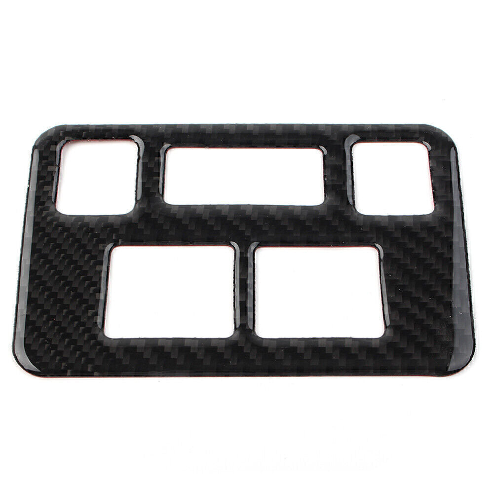 Carbon Fiber Headlight Button Frame Cover Trim for Subaru Forester 2013-2018