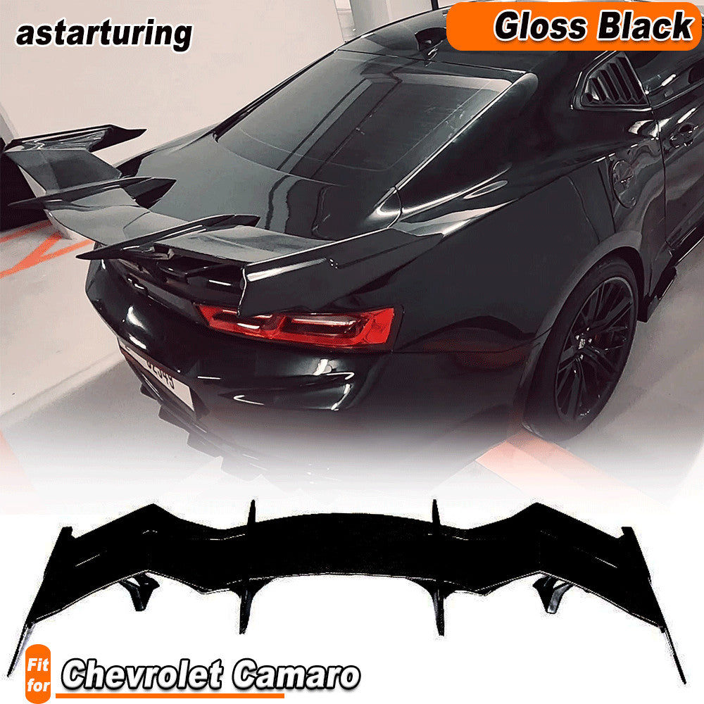 for Chevrolet Camaro Coupe 16-19 Gloss Black Rear Trunk Spoiler Racing Wing Lip