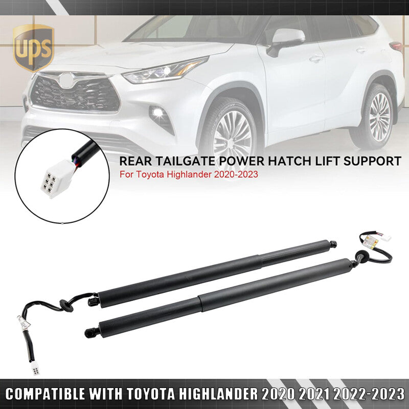 2Pcs Tailgate Lifter Left  Right 68910-0E070 68920-0E050 For Highlander 21-2023