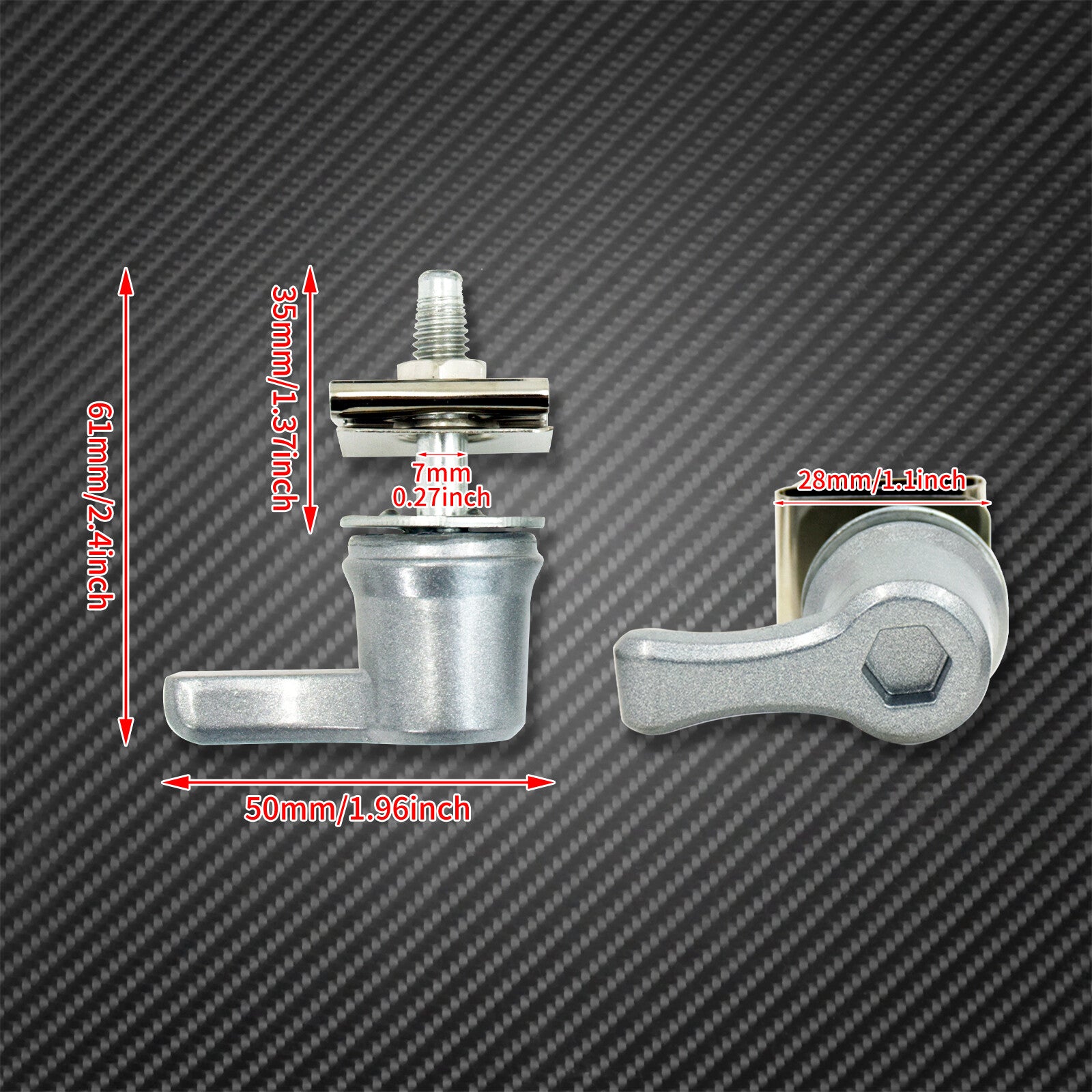 4pcs Chrome Hard Saddlebag Lock Mounting Screw Fit for Harley Touring 1993-2021