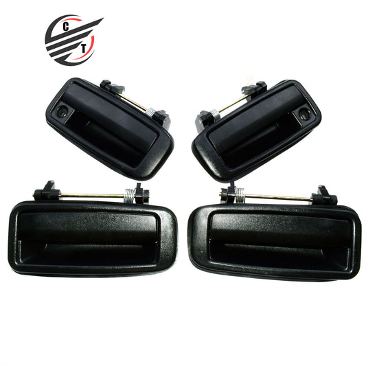 for Toyota for Corolla 1988-1992 Set of 4Pcs Black Outside Exterior Door Handle New