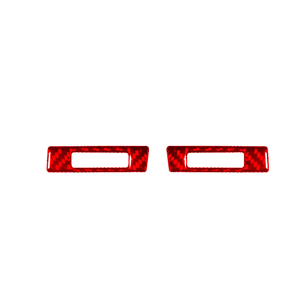 Red Car Air Vent Frame Panel Trim Cover Carbon Fibre for Toyota Tundra 2007-2013