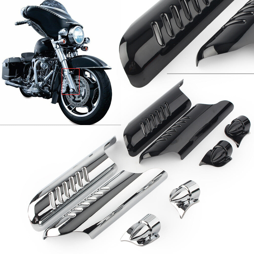 for Harley Touring FLHT 2000-13 01 Chrome Fitk Lower Leg Deflectors Shield Cover