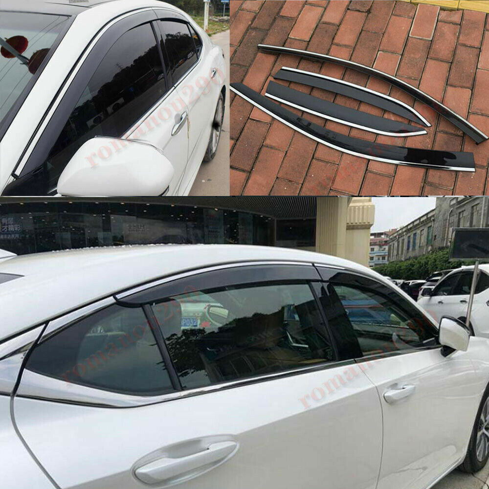 for Lexus ES250 300h 2019-2024 Smoke Window Visors Sun Rain Guard Vent Deflector