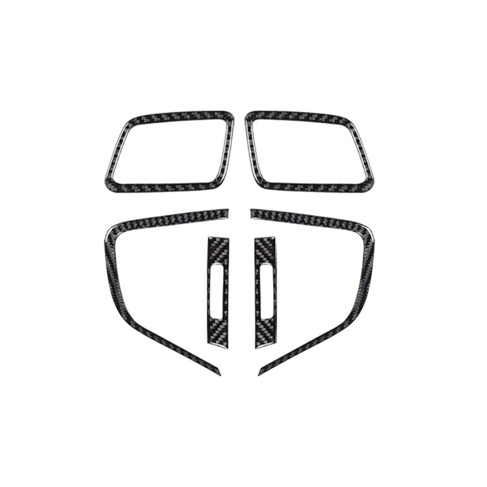 12Pcs Interior Decor Set Cover Trim Carbon Fiber for Honda CRV 2017-2021