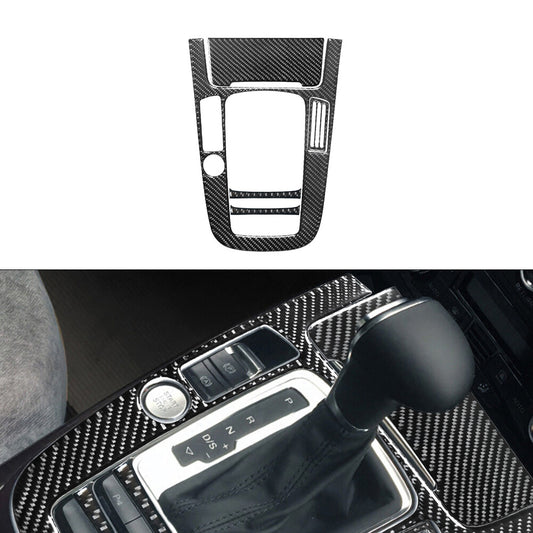 5Pcs Gear Shift Frame Trim Cover Decoration Carbon Fiber for Audi Q5 2009-2017