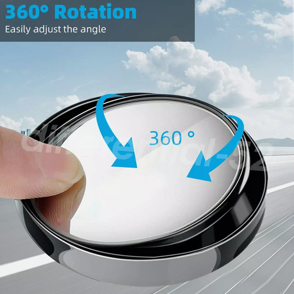 2Pcs Blind Spot Mirrors Round HD Glass Convex Side Rear View Mirror Fit Car 360¡ã